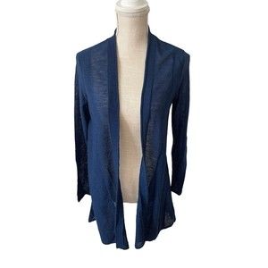 Eileen‎ Fisher Cardigan Women’s Small Open Front 100% Wool Lagenlook Minimal